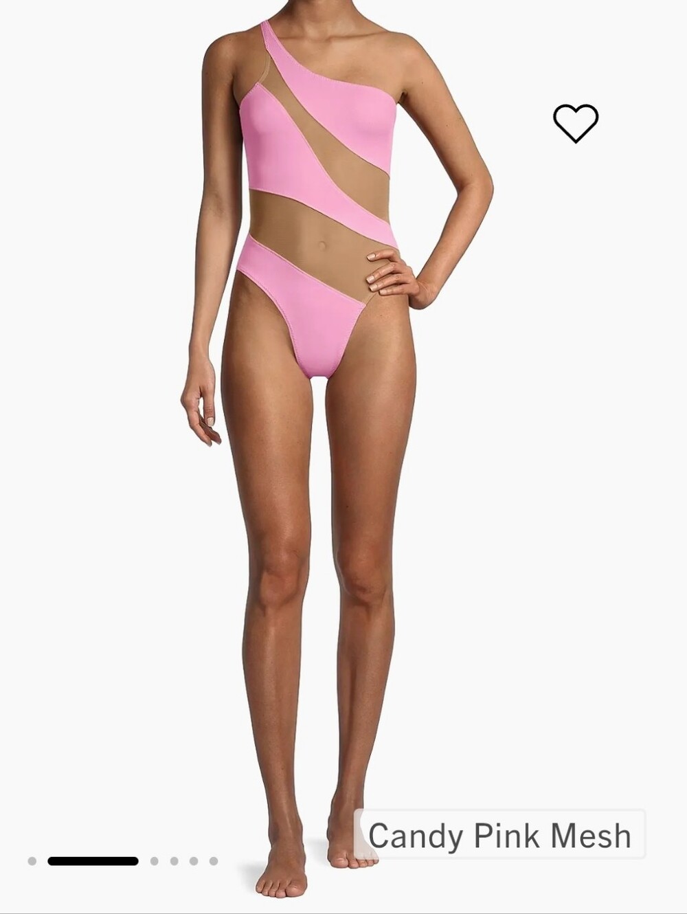 Norma Kamali Mio Mesh Cut-Out One-Piece Swimsuit Large - Picture 3 of 10